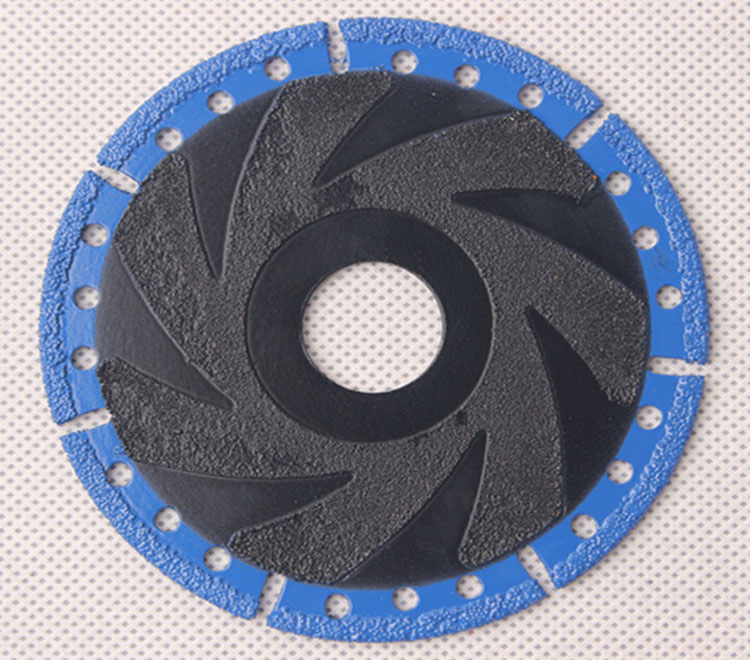 105mm 12'' Vacuum Brazed Diamond Blade Dry Cut Diamond Blade