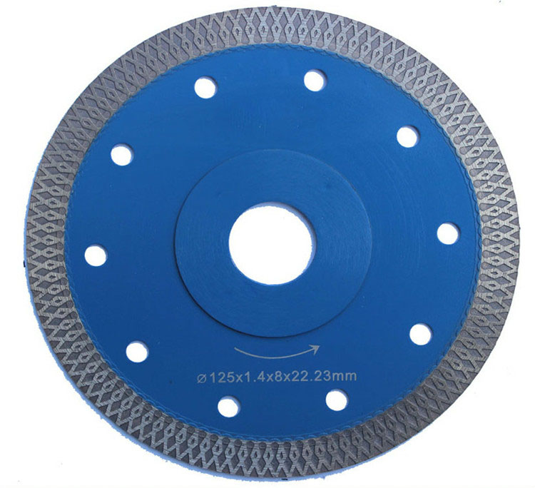 105mm hot press sintered super thin diamond blade cut aluminum for tile pocelain cutting