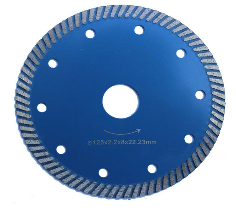 180mm sintered turbo shape diamond blade for wet saw grante,stone,porcelain